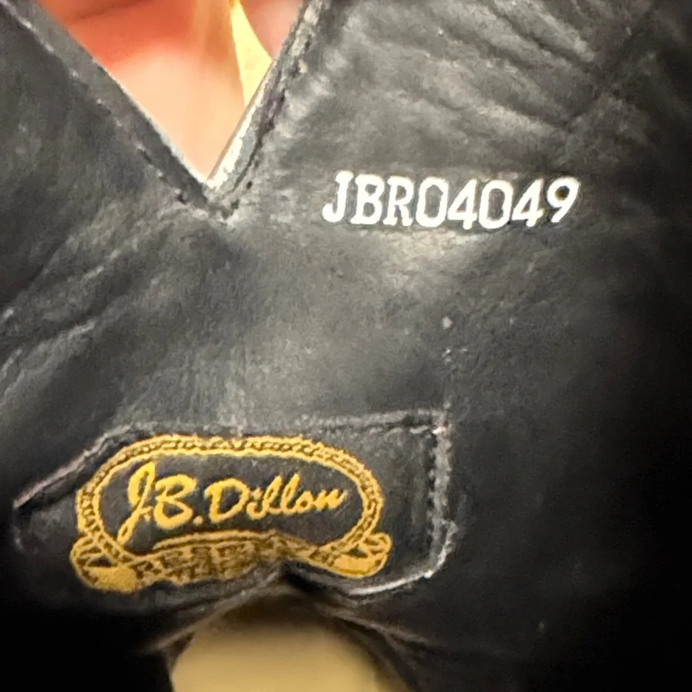 J.B. Dillon Embroidered Western Boots with Metallic Glitter Inlay Statement Co - Picture 6 of 10